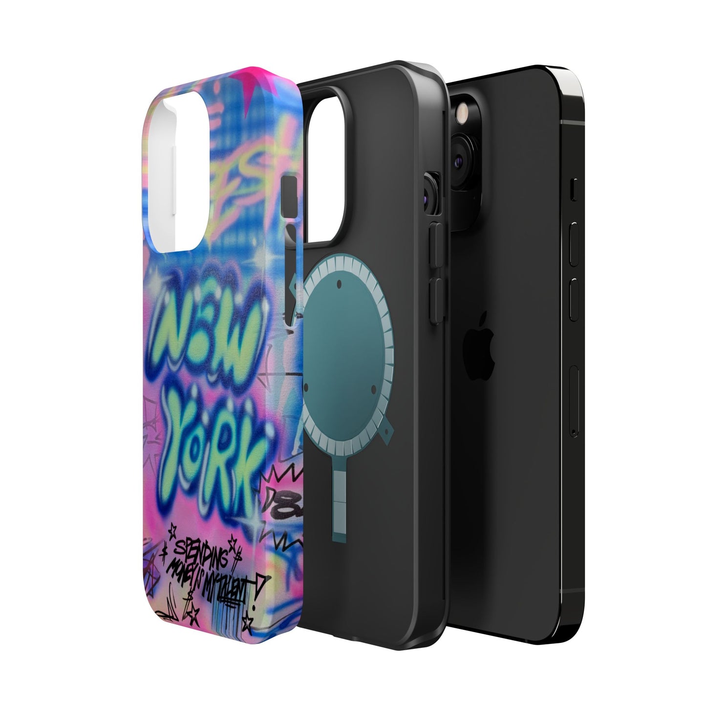 magsafe "spending $$ is my talent" airbrush iPhone case