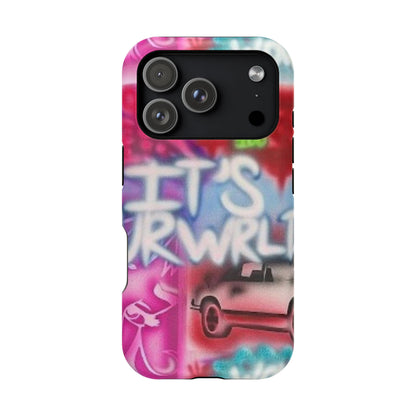 MagSafe „its ur WRLD“ Airbrush iPhone Hülle