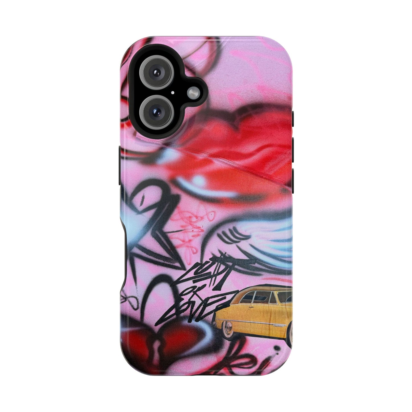 MagSafe "lust or love" airbrush iPhone case