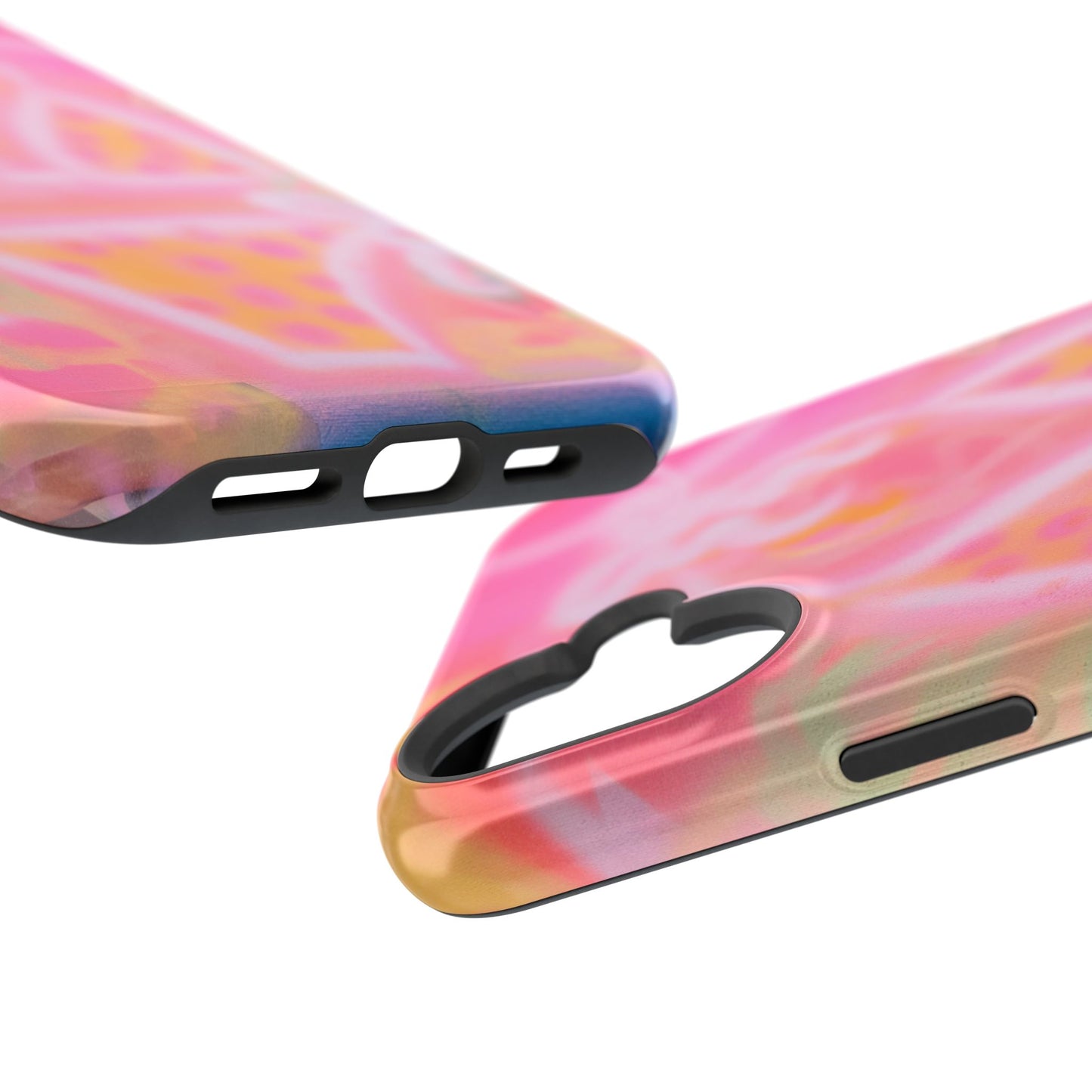 MagSafe "yellow polka dot bikini" airbrush iPhone case