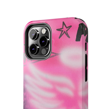"pink angel wings" airbrush iPhone case