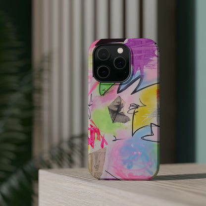 MagSafe "pastel static" airbrush iPhone case