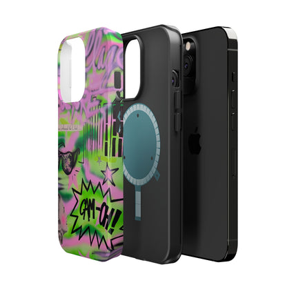 MagSafe "green camo" airbrush iPhone case