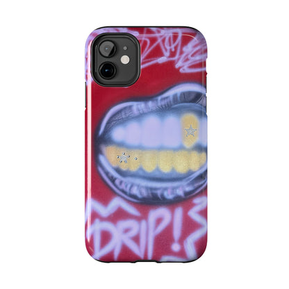 "tooth drip" airbrush iPhone case