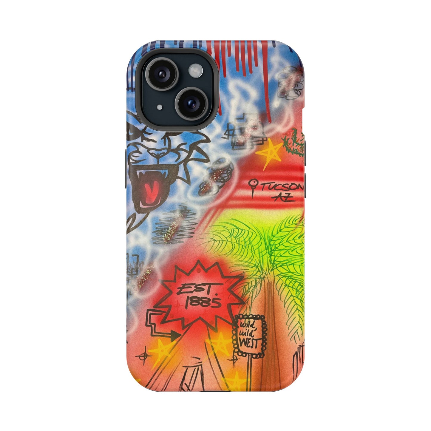MagSafe Airbrush iPhone-Hülle „Tucson, AZ“