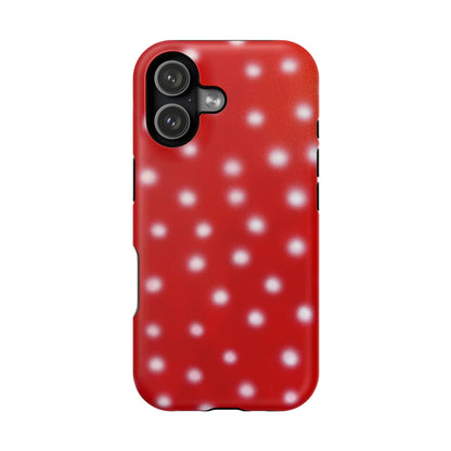 MagSafe "cherry crush polka dot" airbrush iPhone case