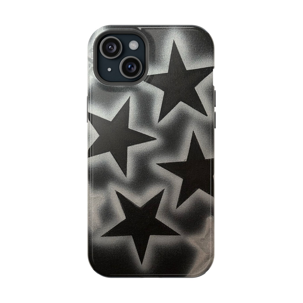 MagSafe "chrome stars" airbrush iPhone case