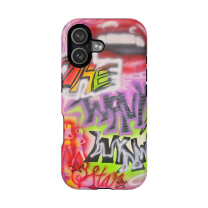MagSafe "wynwood gold" airbrush iPhone case