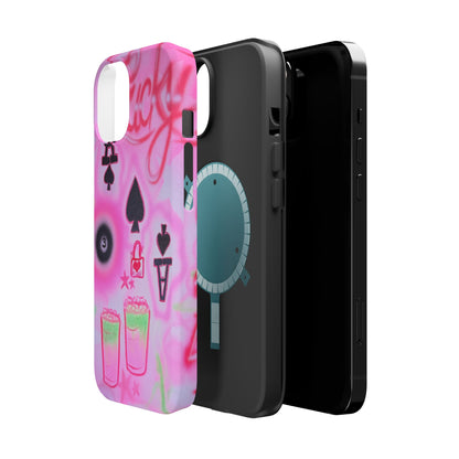 MagSafe "lucky ace" airbrush iPhone case