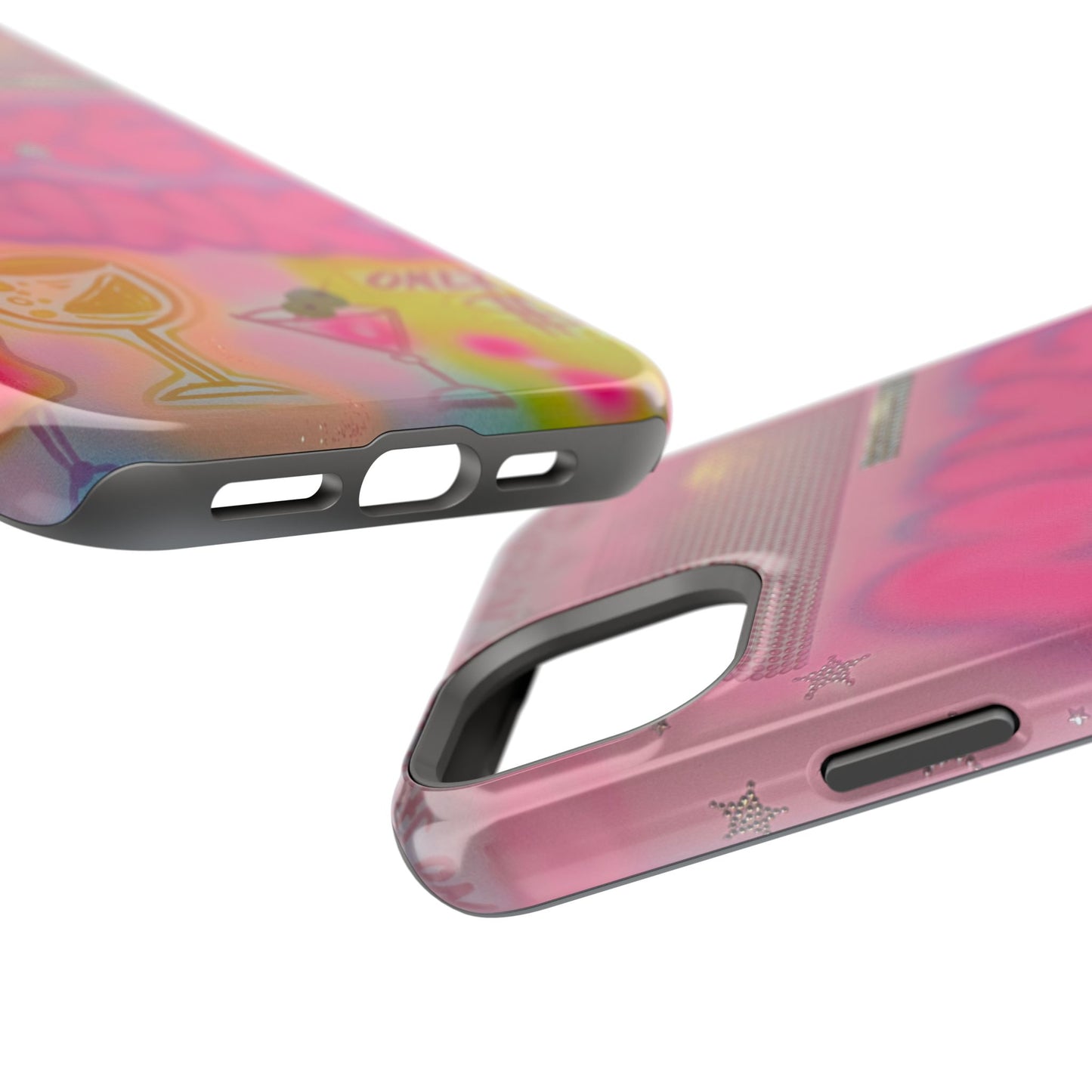 MagSafe "mixed drinks" airbrush iPhone case