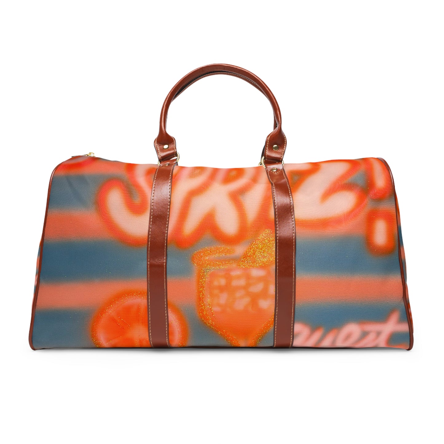 "aperol spritz pt. 2" airbrush waterproof travel bag