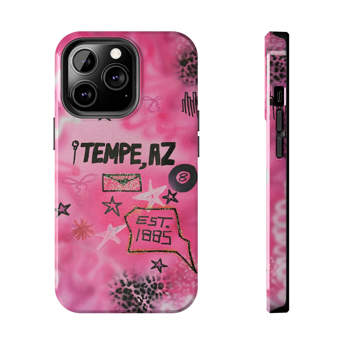 "tempe, az pt. 2" airbrush iPhone case