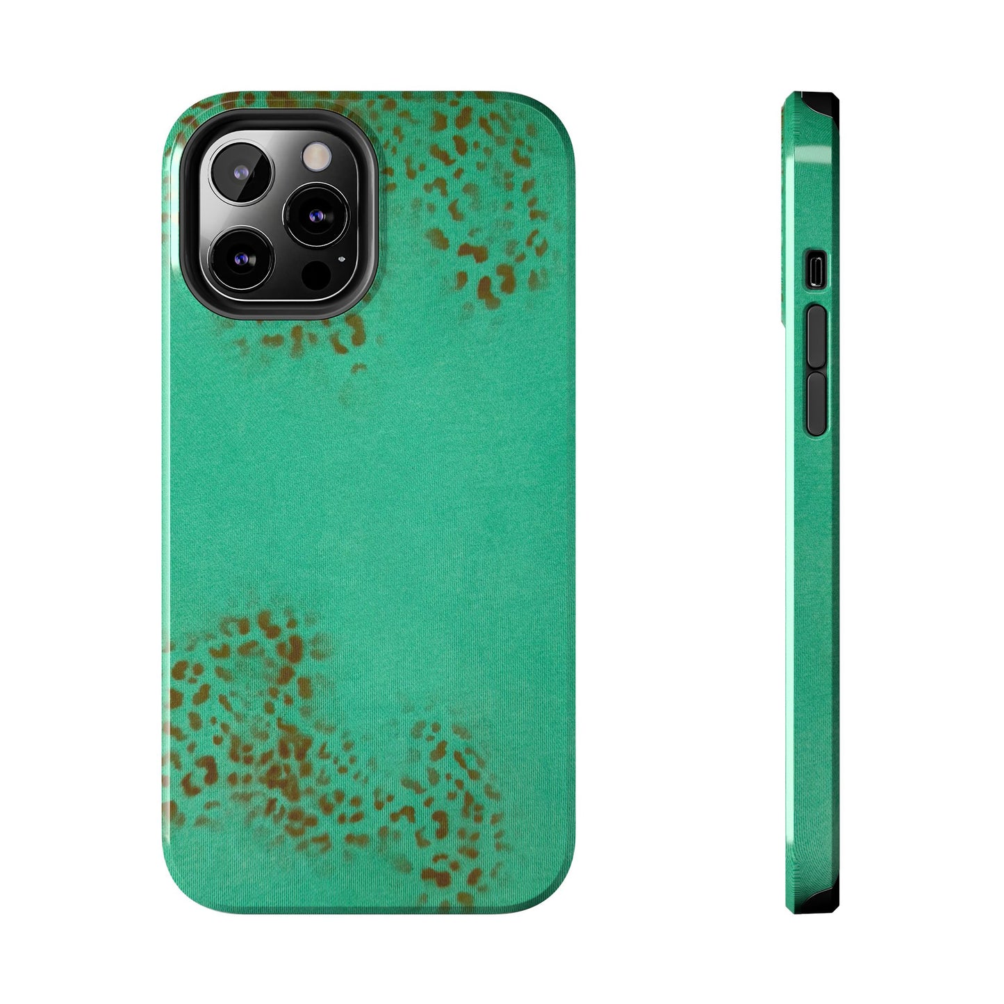 "teal cheetah" airbrush iPhone case