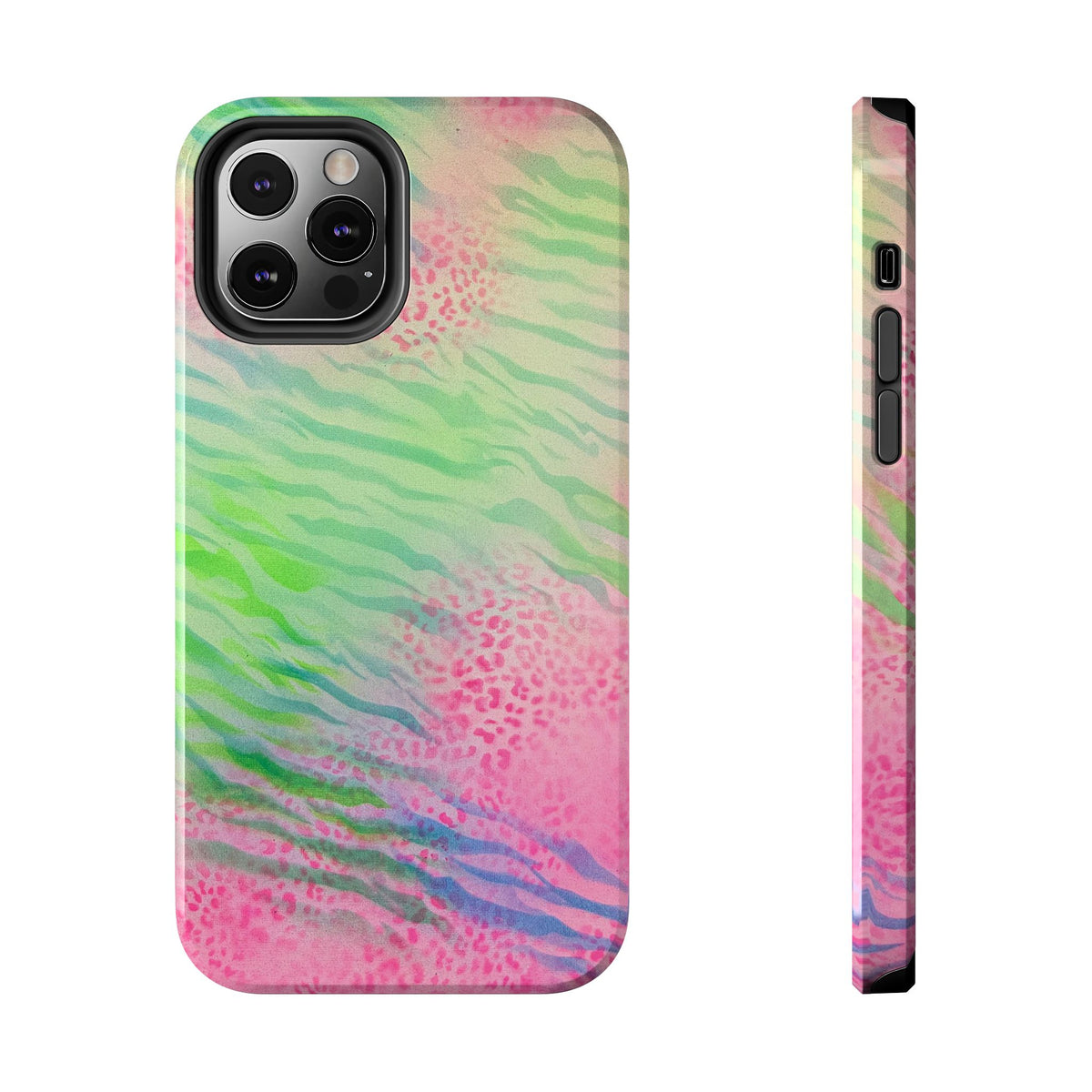 "teal cheetah" airbrush iPhone case