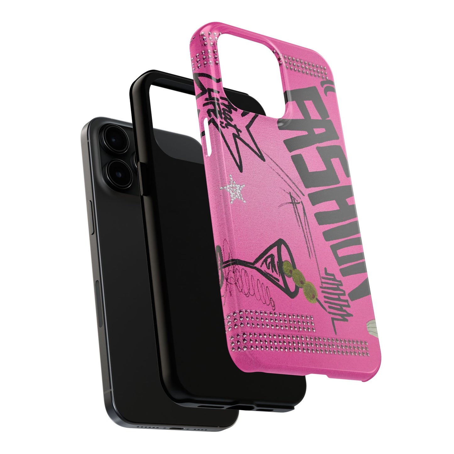 "high fashion pt. 2" airbrush iPhone case