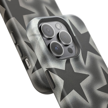 MagSafe "chrome stars" airbrush iPhone case