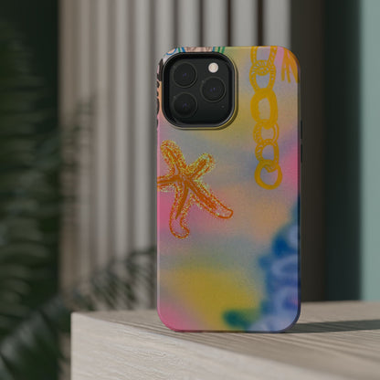 MagSafe "sweet starfish" airbrush iPhone case