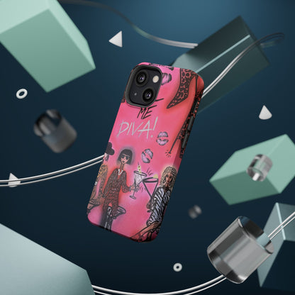 MagSafe "party diva" airbrush iPhone case