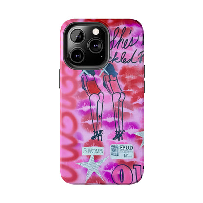 "tickled pink" airbrush iPhone case