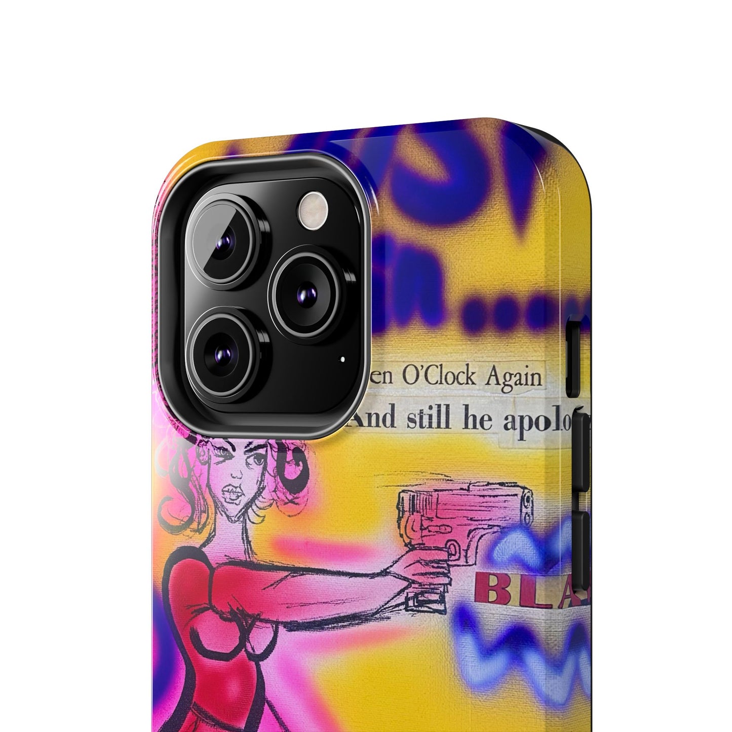 "spiraling thoughts" airbrush iPhone case
