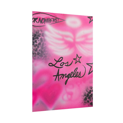 "pink angel wings" airbrush rolled print