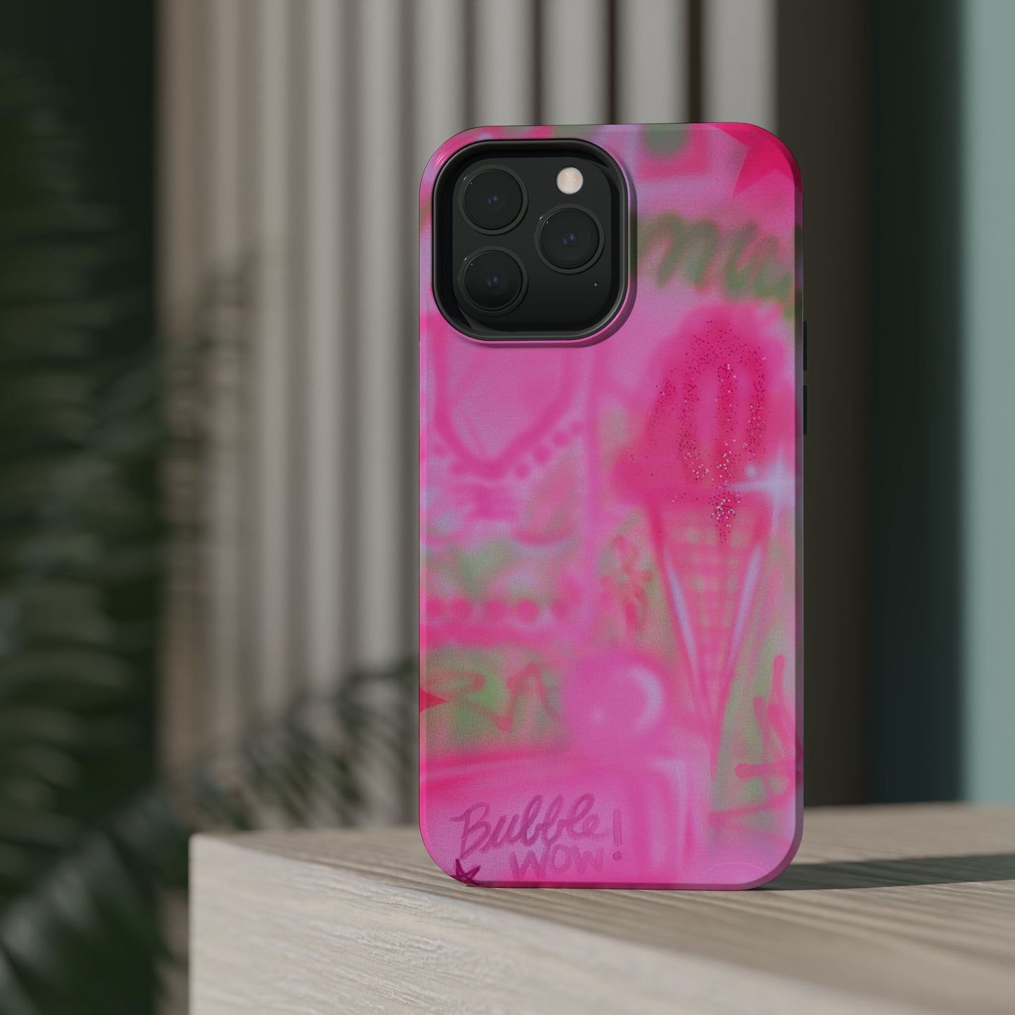 MagSafe "miami matcha" airbrush iPhone case
