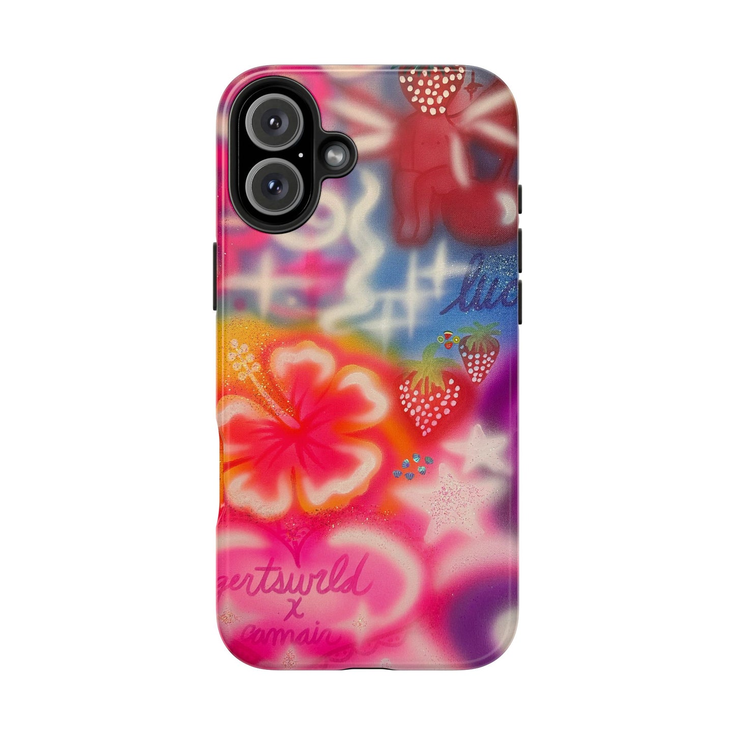 "luck and luv" airbrush iPhone case