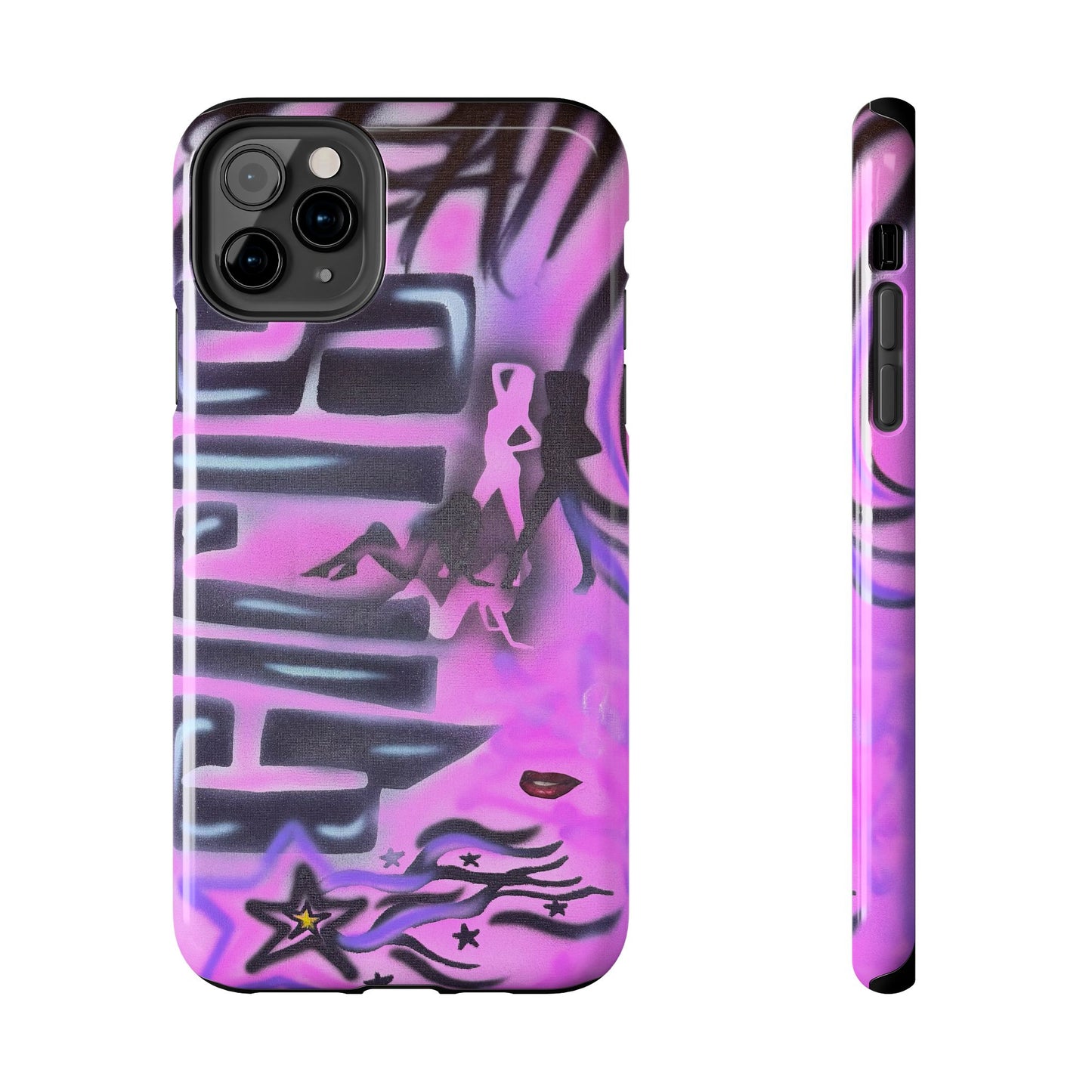 "neon nights" airbrush iPhone case