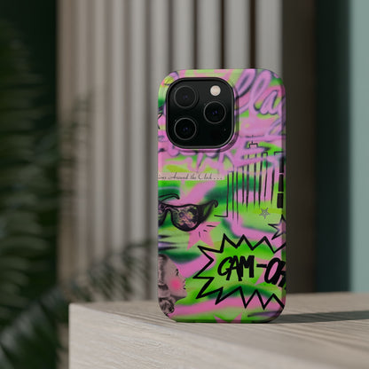 MagSafe "green camo" airbrush iPhone case