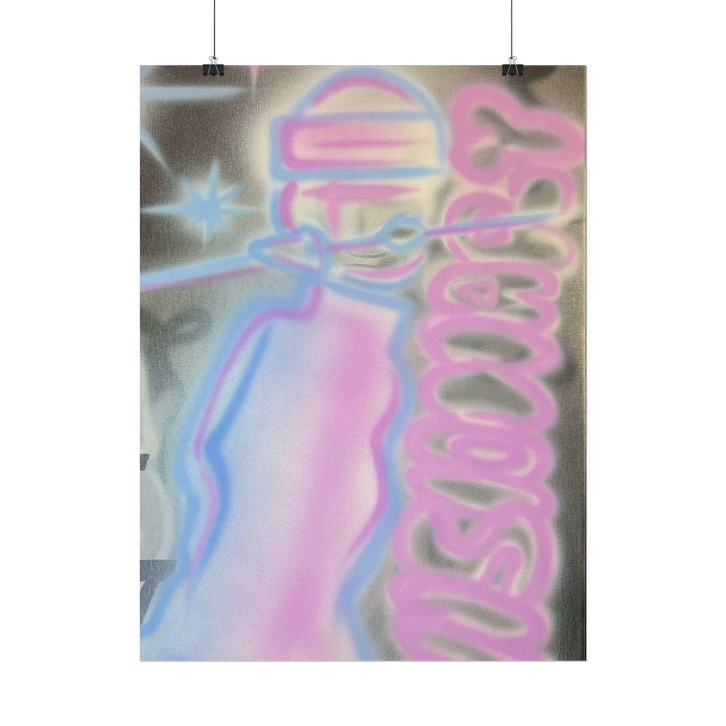"visionary" pt. 2 airbrush rolled print