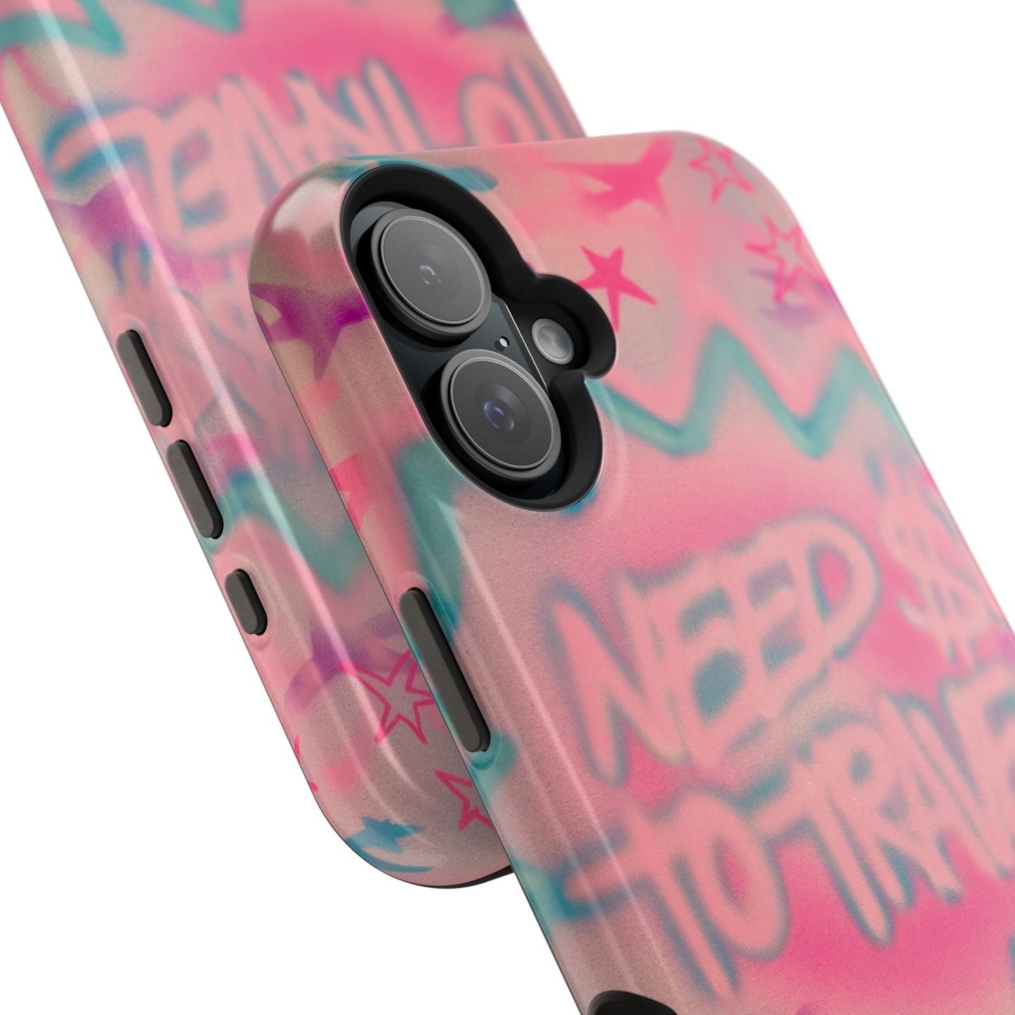 MagSafe "need $$ to travel" airbrush iPhone case