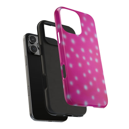 "bubblegum polka dot" airbrush iPhone case