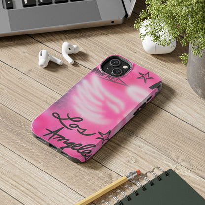 "pink angel wings" airbrush iPhone case