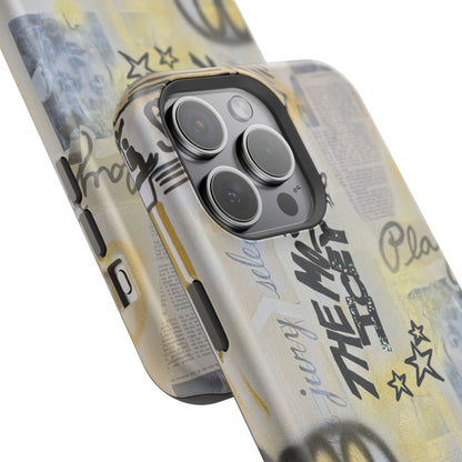 MagSafe "golden glacier" airbrush iPhone case