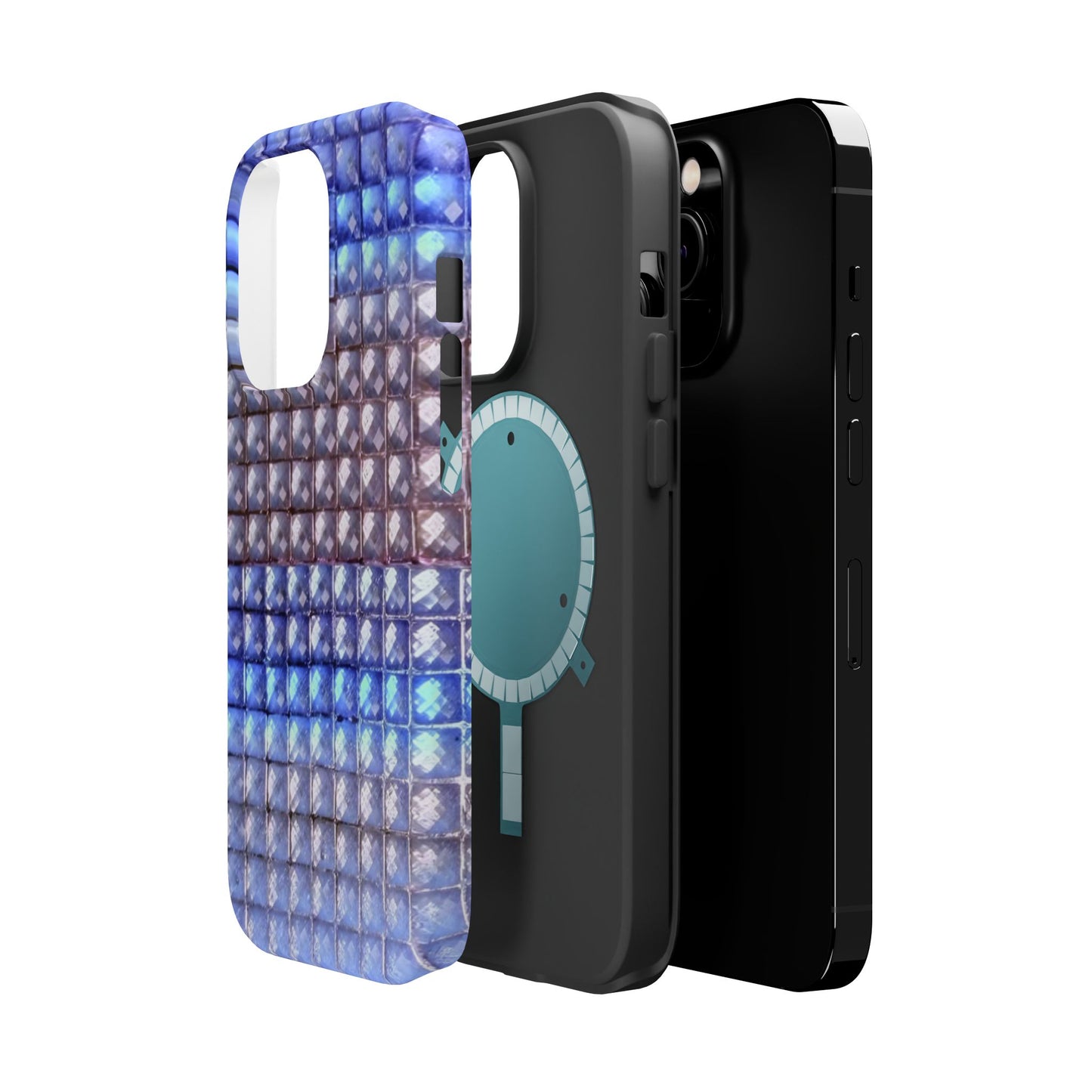 MagSafe "blue studs" airbrush iPhone case