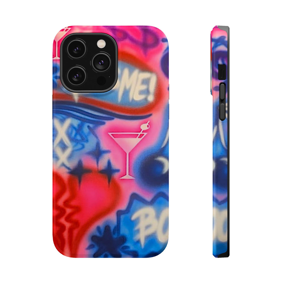 MagSafe "kiss me pt. 2" Airbrush iPhone Hülle