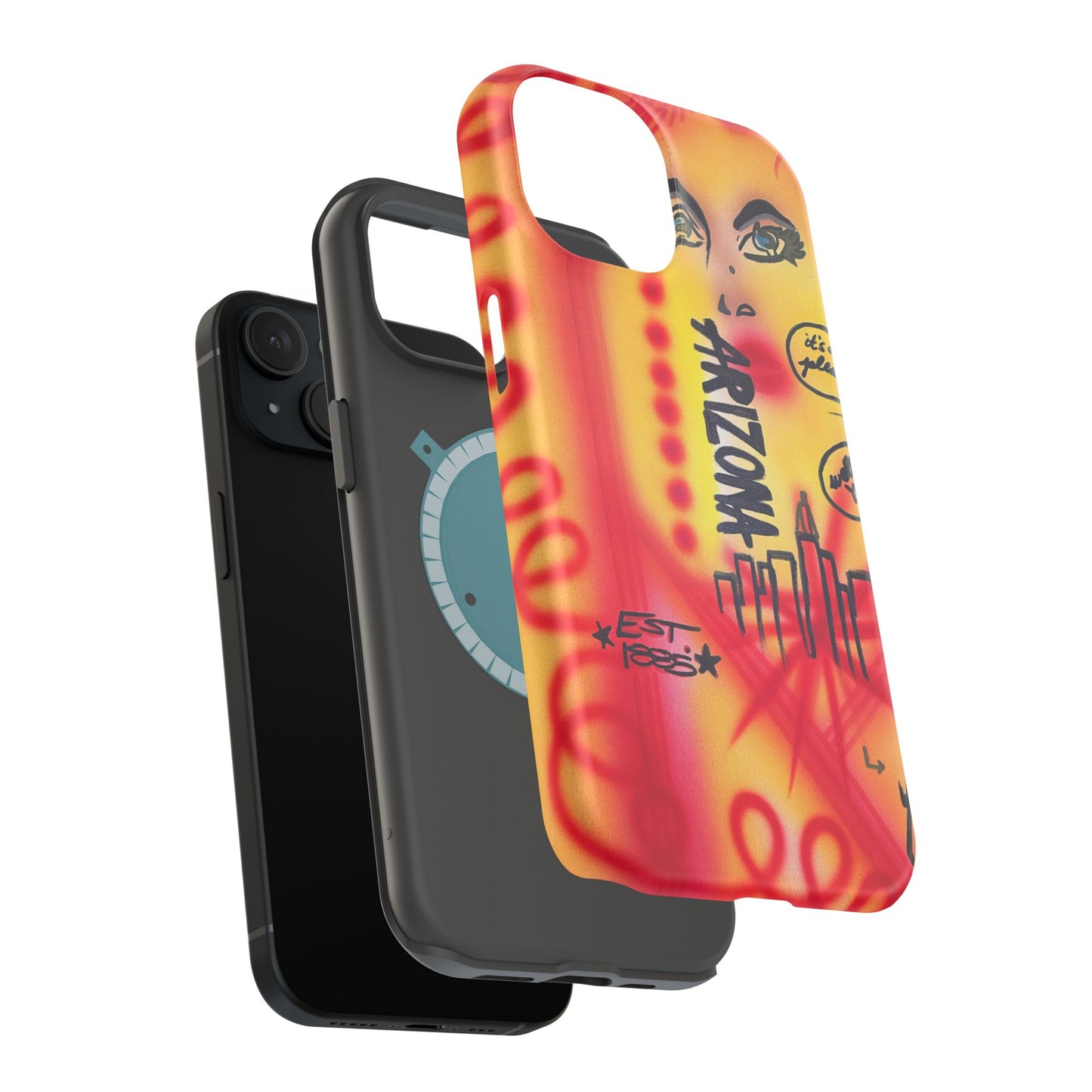 MagSafe "tempe, az" airbrush iPhone case