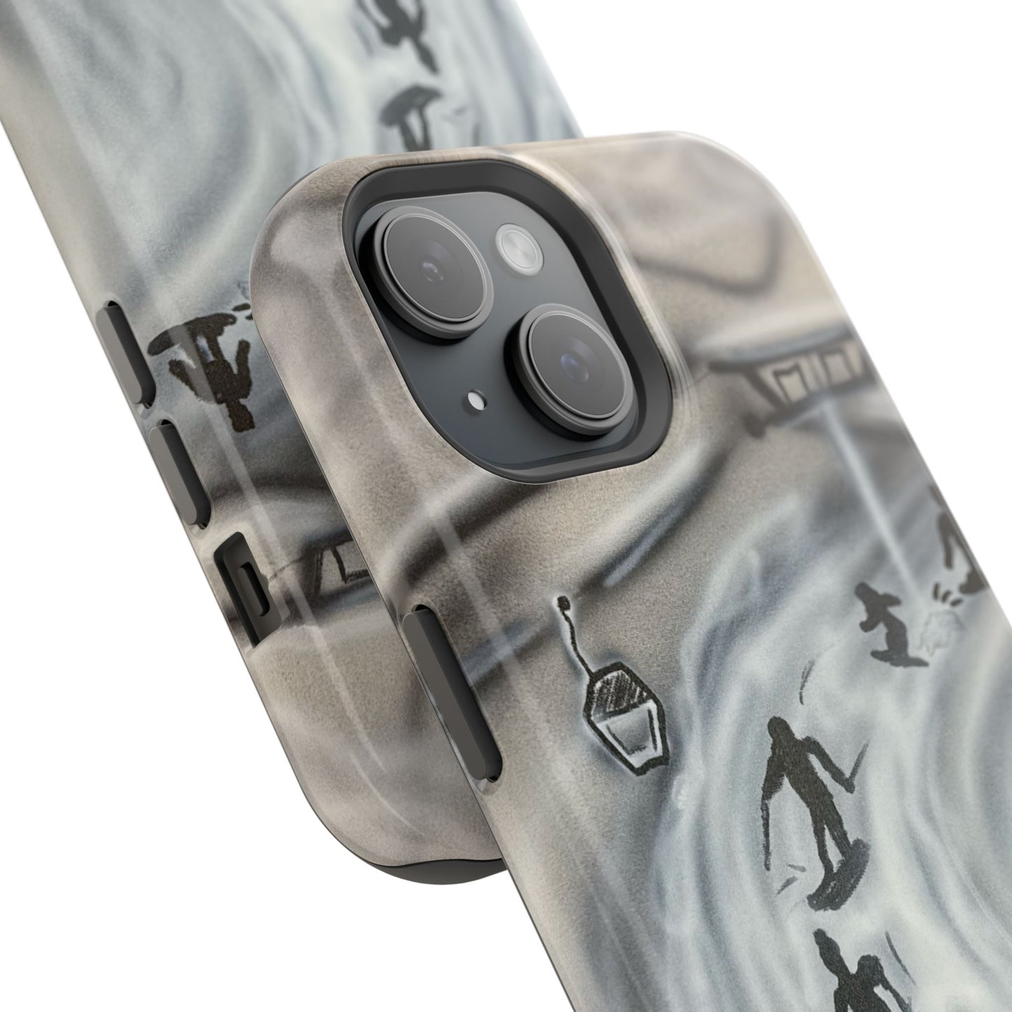 MagSafe "arctic avalanche" airbrush iPhone case