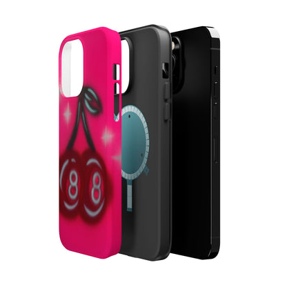 MagSafe "cherry 8ball" airbrush iPhone case