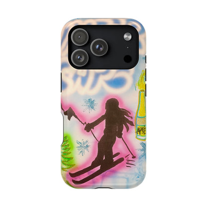 MagSafe "winter escape" airbrush iPhone case