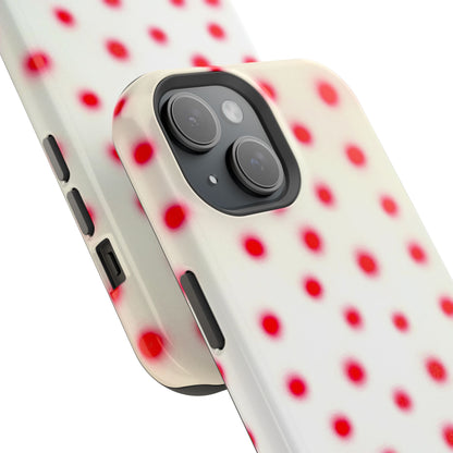 MagSafe "vanilla cherry polka dot" airbrush iPhone case