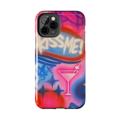"kiss me pt. 2" airbrush iPhone case