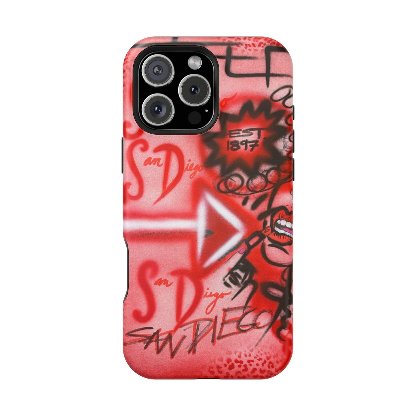 MagSafe "San Diego" Airbrush iPhone-Hülle