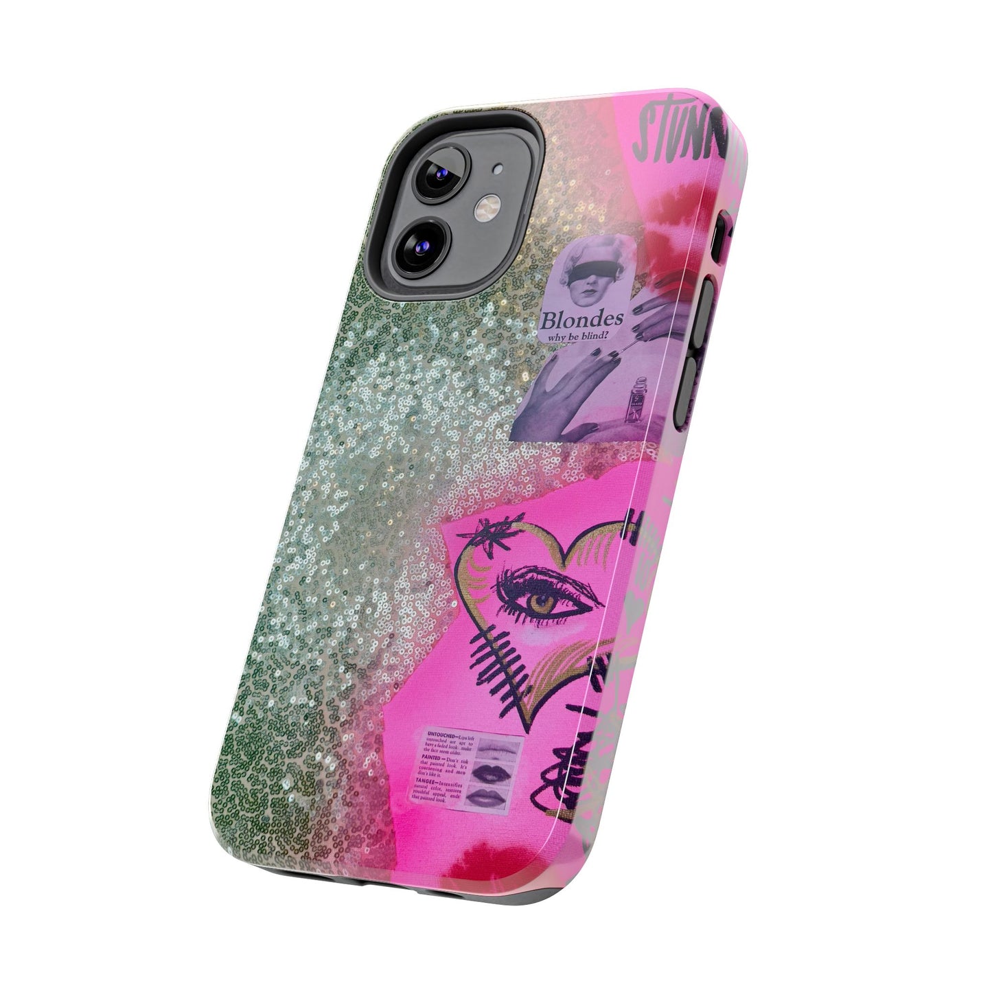 "glitter gloss" airbrush iPhone case
