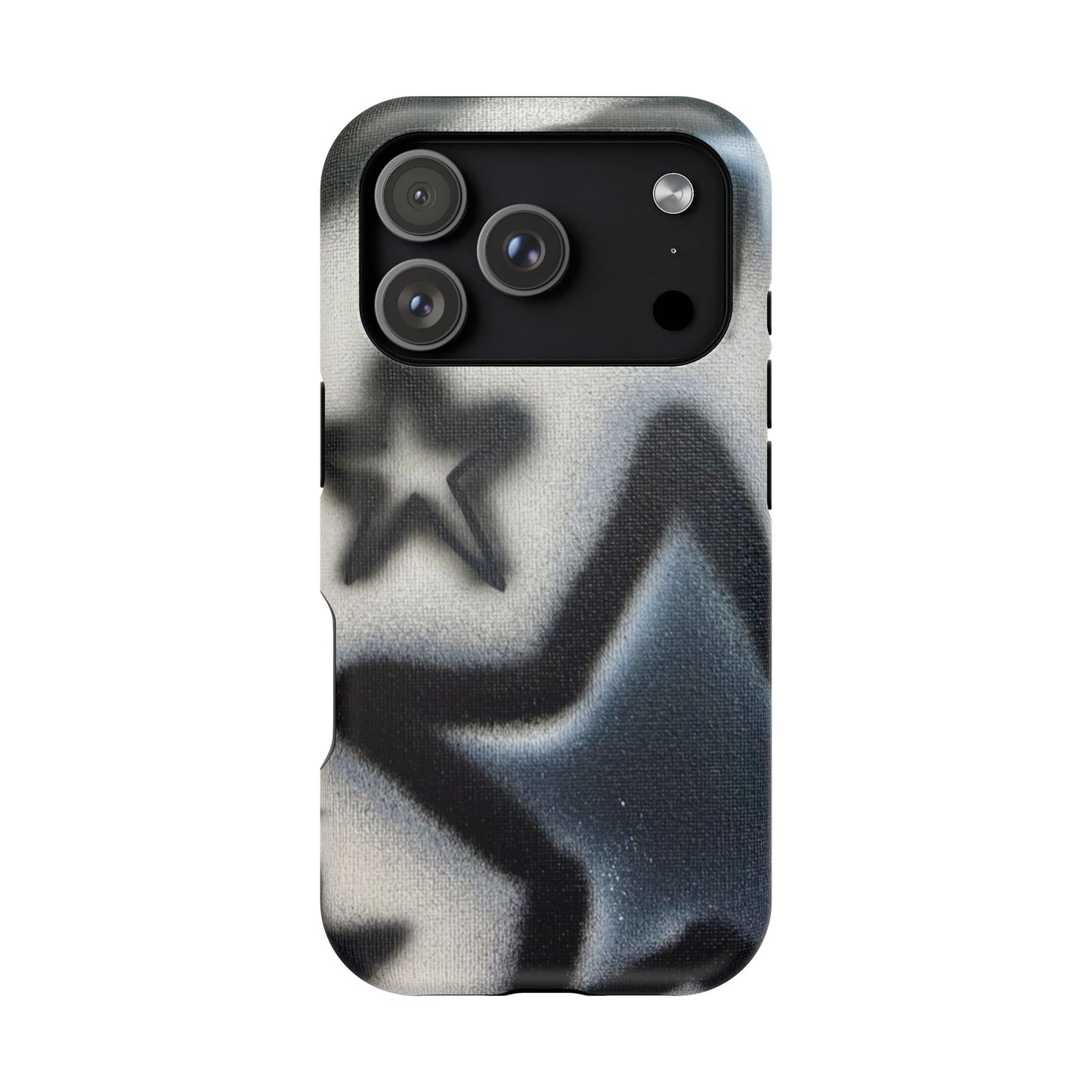 MagSafe "black & white stars" airbrush iPhone case