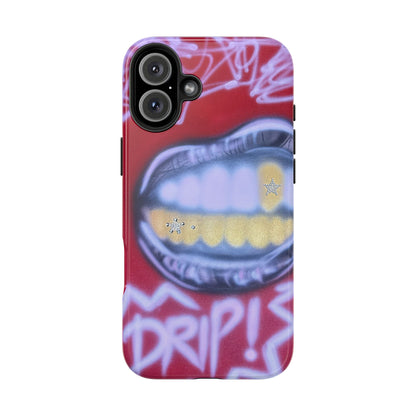 "tooth drip" airbrush iPhone case