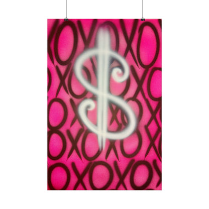 "money dream$" airbrush rolled print