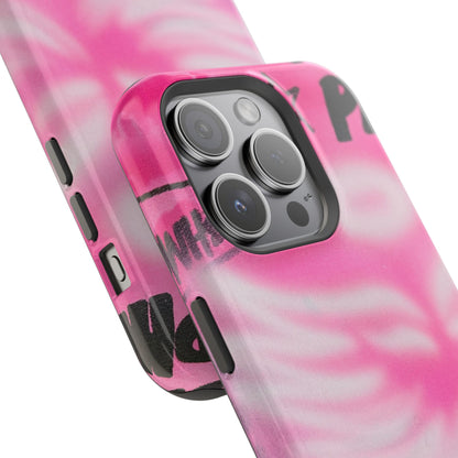 MagSafe "pinke Engelsflügel" Airbrush iPhone Hülle