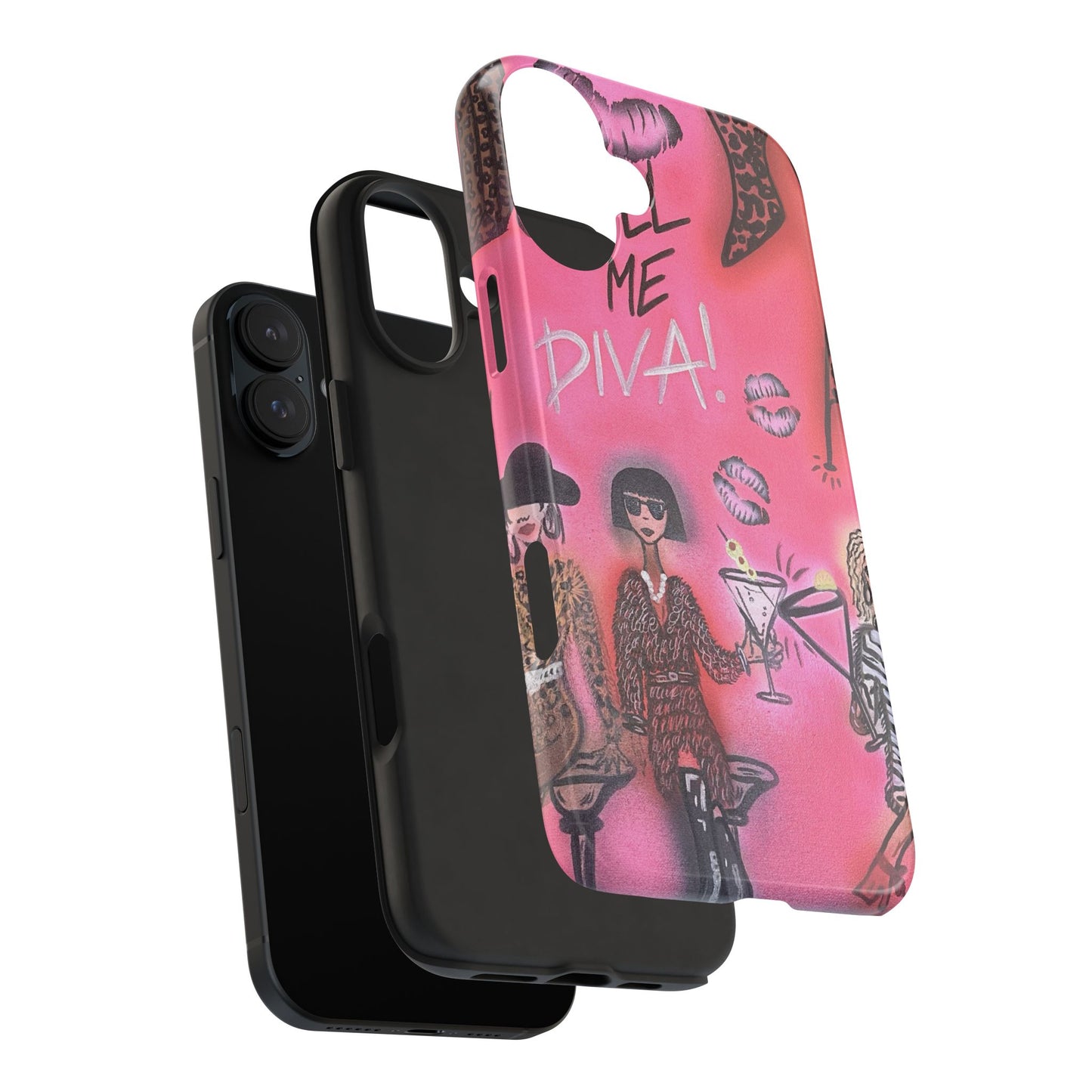 "party diva" airbrush iPhone case
