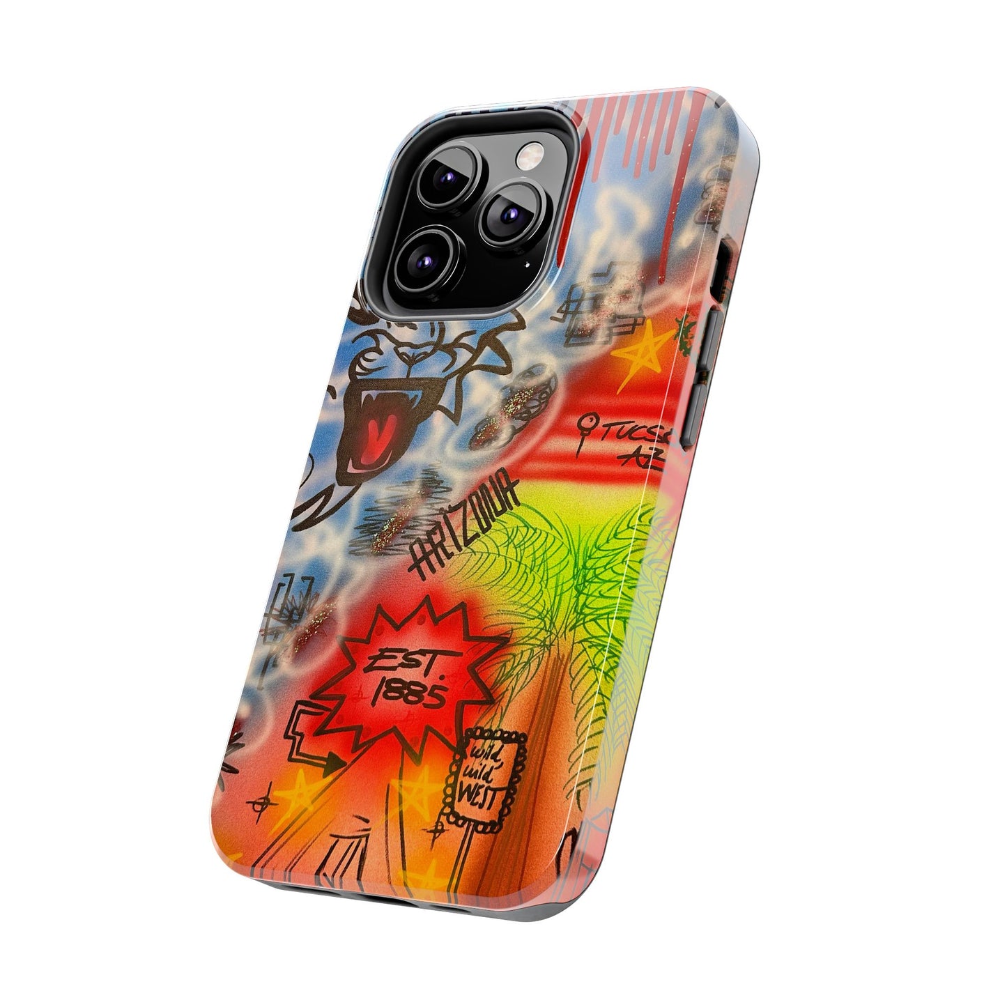 "tucson, arizona pt. 2" airbrush iPhone case